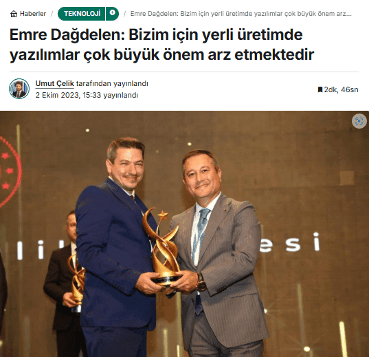 Yerli Yazılım Ödülü